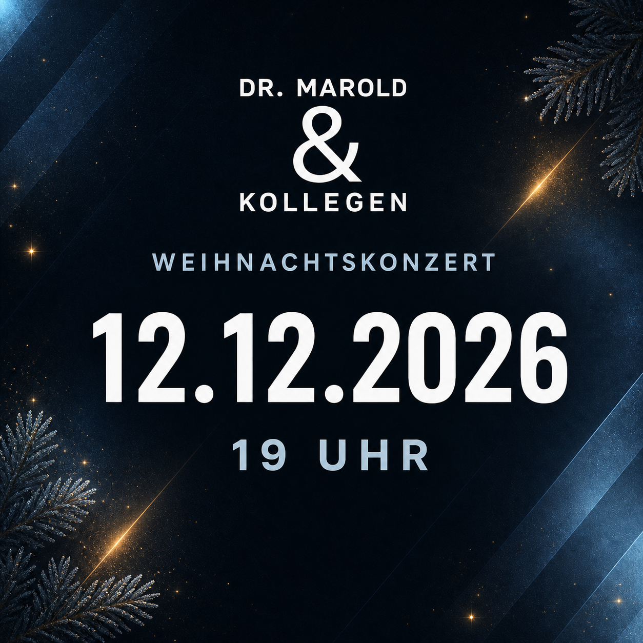 Dr. Marold und Kollegen: Samstag, 12.12.2026 - 19:00